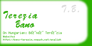 terezia bano business card